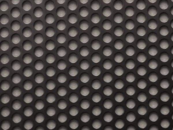 Value Collection - 36 x 40 x 0.06" Perforated Carbon Steel Sheet - 5/16" Staggered Round Holes, 7/16" Hole Spacing - USA Tool & Supply