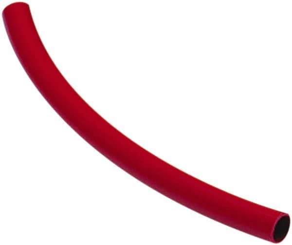 Caplugs - 1-1/2" ID x 1-5/8" OD, 1/16" Wall Thickness, 50' Long, Silicone Tube - Rusty Red, 600°F - USA Tool & Supply