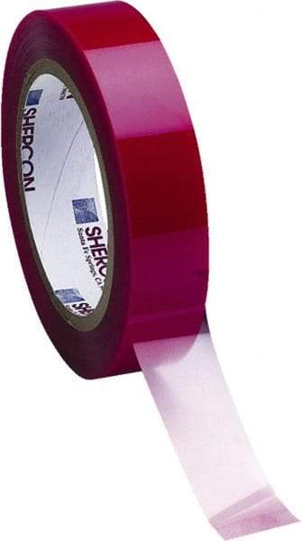 Caplugs - 3/4" Wide x 72 Yd Long Red Polyester Film High Temperature Masking Tape - Series PC11-0750, 3.5 mil Thick - USA Tool & Supply