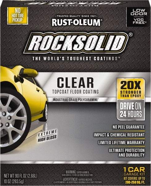 Rust-Oleum - 70 oz Clear Floor Coating - Low Odor & Chemical Resistant - USA Tool & Supply