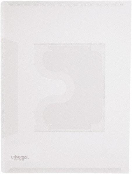 UNIVERSAL - 25 Piece Clear Project File w/CD-ROM Holder - 12" High x 9" Wide - USA Tool & Supply