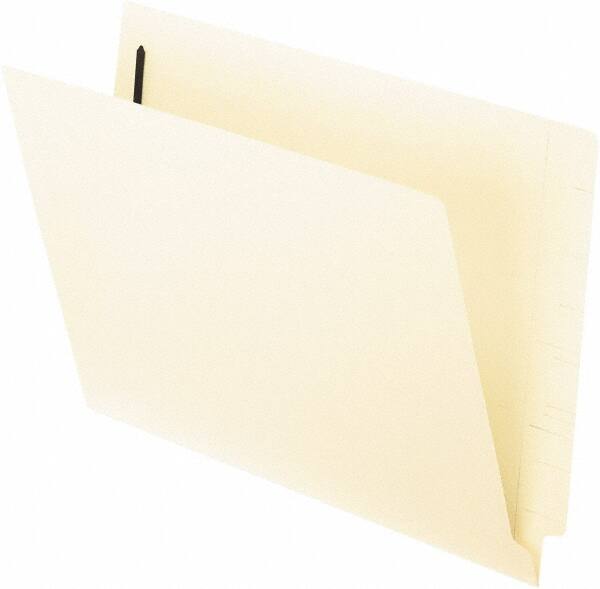 Pendaflex - 8-1/2 x 11", Letter Size, Manila, File Folders with End Tab - 11 Point Stock, Straight Tab Cut Location - USA Tool & Supply