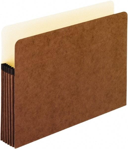 Pendaflex - 8-1/2 x 11", Letter Size, Redrope, Expansion Folders - Straight Tab Cut Location - USA Tool & Supply
