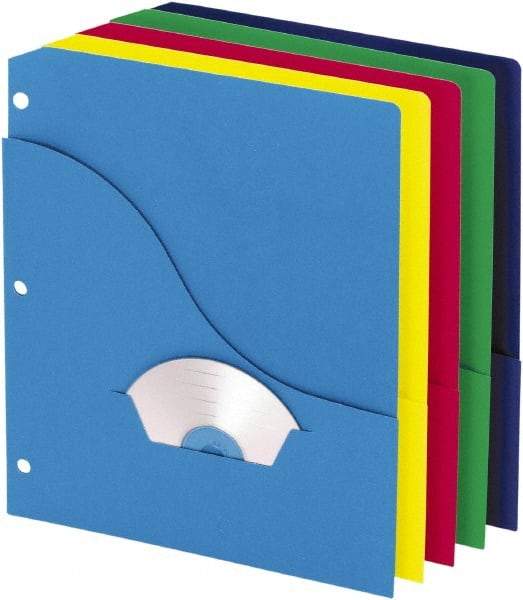 Pendaflex - 8-1/2 x 11", Letter Size, Assorted Colors, Project Folder - 11 Point Stock - USA Tool & Supply