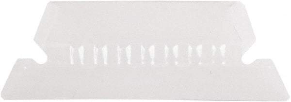 Pendaflex - 2" File Insert Label, 25 Tabs, Slide In, Hanging Divider - Clear Tabs, White Folder - USA Tool & Supply