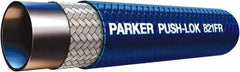 Parker - 1/4" ID x 1/2" OD CTL Push-on Air Hose - 350 Working psi, -40 to 212°F, Blue - USA Tool & Supply