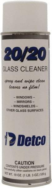 Detco - 20 oz Aerosol Can Mint Glass Cleaner - Use on Glass - USA Tool & Supply