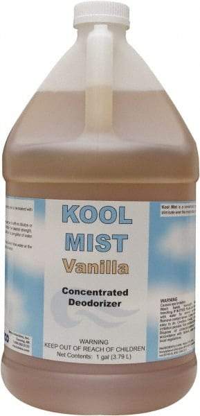 Detco - 1 Gal Bottle Deodorizer - Liquid, Vanilla Scent, Concentrated, Environmentally Safe - USA Tool & Supply