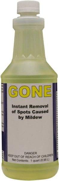 Detco - 32 oz Bottle Mildew Remover - Liquid, Water-Based, Unscented - USA Tool & Supply