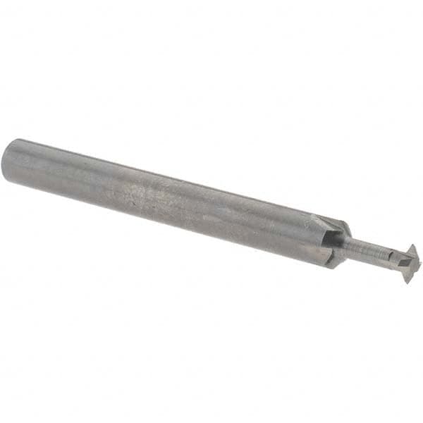 Accupro - 5/32° 5/32" Cut Diam, 0.045" Cut Width, 3/16" Shank, Solid Carbide Double-Angle Cutter - USA Tool & Supply