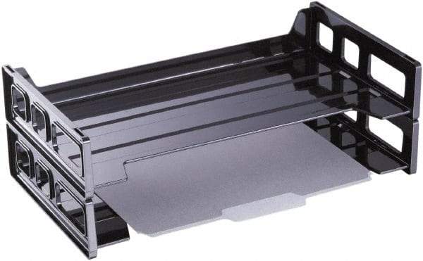 UNIVERSAL - Black Document Organizer - Plastic - USA Tool & Supply