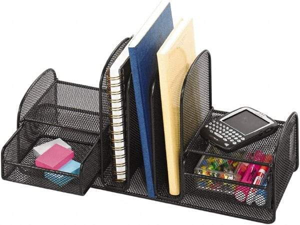 Safco - Black Document Organizer - Steel, Mesh - USA Tool & Supply