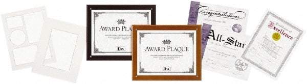 Dax - Mahogany Document Holders-Certificate/Document - 11" High x 8-1/2" Wide - USA Tool & Supply