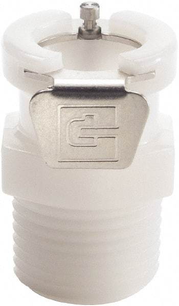 Parker - 1/8" Nominal Flow, 1/4 Thread, NPT Nonvalved Coupling Body - 120 Max psi, -40 to 180°F, Acetal Copolymer/Stainless Steel Coupling, Nitrile O-Ring - USA Tool & Supply
