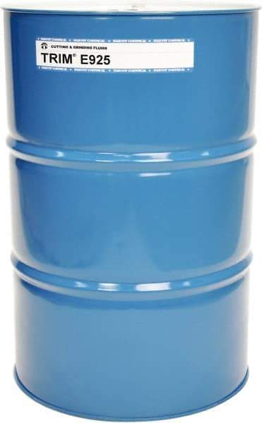 Master Fluid Solutions - Trim E925, 54 Gal Drum Emulsion Fluid - Water Soluble, For Cutting, Drilling, Sawing, Grinding - USA Tool & Supply