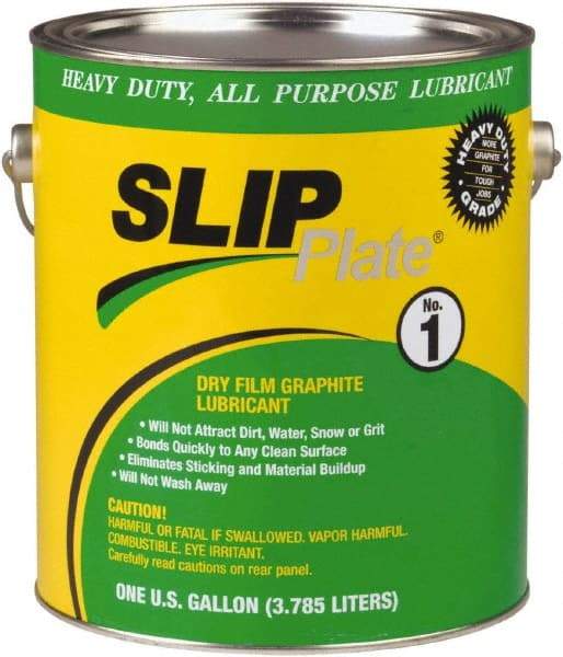 SLIP Plate - 1 Gal Can Lubricant - Black, -75°F to 450°F - USA Tool & Supply