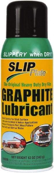 SLIP Plate - 12 oz Aerosol Spray Lubricant - Black, -75°F to 450°F - USA Tool & Supply