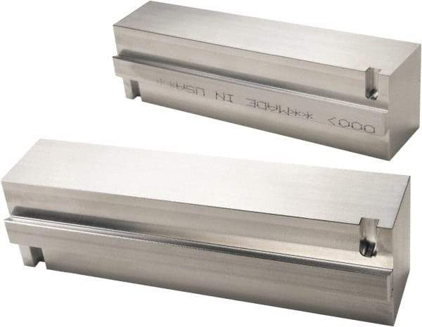 Kurt - 7" Jaw Width, 50.29mm Jaw Height, 1-1/2" Jaw Thickness, Quick Change Jaw System Vise Jaw Sets - Aluminum, Bolt-On, 2 Jaws, Soft Jaws - USA Tool & Supply