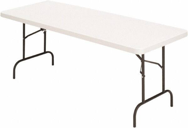 ALERA - 30" Long x 60" Wide x 29" High, Folding Table - Platinum - USA Tool & Supply