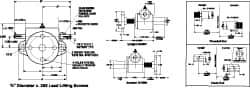 Duff-Norton - 1 Ton Capacity, 12" Lift Height, Inverted Mechanical Screw Actuator - Threaded End - USA Tool & Supply