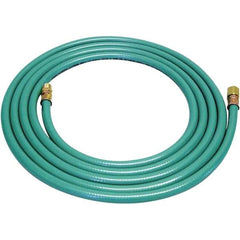 Dynabrade - 8mm ID x 12.7" OD 12' Long Multipurpose Air Hose - Male/Female Ends, 90 Working psi, Green - USA Tool & Supply