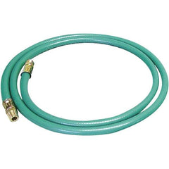 Dynabrade - 8mm ID x 12.7" OD 5' Long Hose - Male/Male Ends, 90 Working psi, Green - USA Tool & Supply