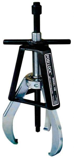 Posi Lock Puller - 12" Spread, 17 Ton Capacity, Puller - 8" Reach, 16-1/4" Long, For Bearings, Gears & Pulleys - USA Tool & Supply