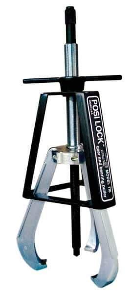 Posi Lock Puller - 25" Spread, 40 Ton Capacity, Puller - 14" Reach, 32" Long, For Bearings, Gears & Pulleys - USA Tool & Supply