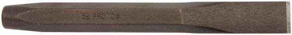 Proto - 12" OAL x 7/8" Blade Width Cold Chisel - 7/8" Tip, 3/4" Stock, Steel Handle - USA Tool & Supply