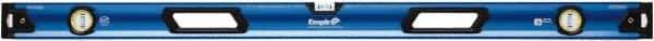 Empire Level - Magnetic 48" Long 3 Vial Box Beam Level - Metal, Blue, 1 Level & 2 Plumb Vials - USA Tool & Supply