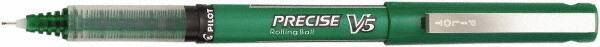 Pilot - Precision Point Roller Ball Pen - Green - USA Tool & Supply