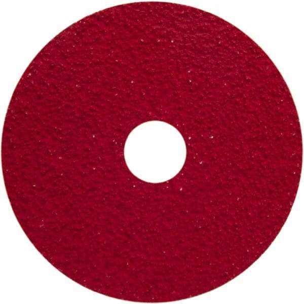 Norton - 40 Grit, 5" Disc Diam, 5/8-11 Center Hole, Type 29 Ceramic Alumina Flap Disc - 12,000 Max RPM, Fiberglass Backing, Arbor Attaching System, Coated - USA Tool & Supply