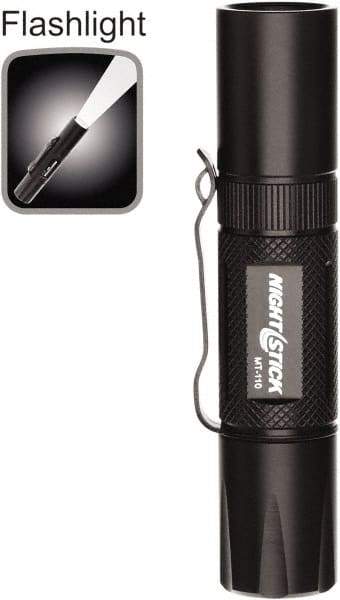 Bayco - LED Bulb, Industrial/Tactical Flashlight - Black Aluminum Body, AA Batteries - USA Tool & Supply