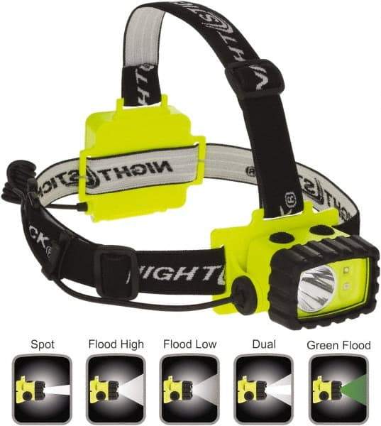 Bayco - LED Bulb, Hands-free Flashlight - Green Polycarbonate Body, AA Batteries - USA Tool & Supply