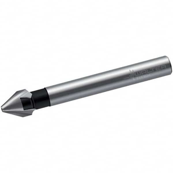 Walter-Titex - 8mm Head Diam, 6mm Shank Diam, 3 Flute 60° High Speed Steel Countersink - USA Tool & Supply
