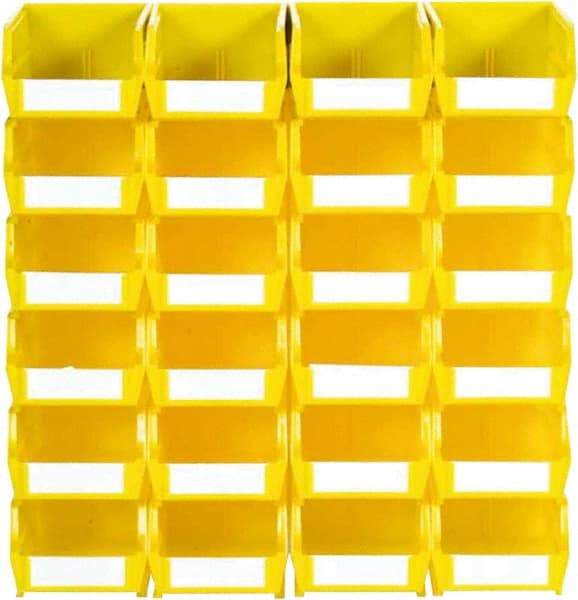Triton - 12 Lb. Load Capacity, 5-3/8" Deep, Multi-Colored Polypropylene Bin System - 3" High x 4-1/8" Wide x 5-3/8" Long - USA Tool & Supply