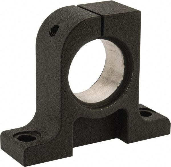 Thomson Industries - 40mm Diam, Malleable Iron Alloy Shaft Support - Plain Shafting - USA Tool & Supply