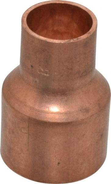 Mueller Industries - 1-1/4 x 3/4" Wrot Copper Pipe Reducer Coupling - C x C, Solder Joint - USA Tool & Supply