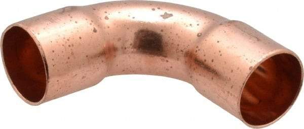 Mueller Industries - 3/4" Wrot Copper Pipe 90° Long Radius Elbow - C x C, Solder Joint - USA Tool & Supply