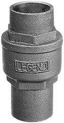 Legend Valve - 1" Bronze Check Valve - Inline, Soldered x Soldered, 250 WOG - USA Tool & Supply