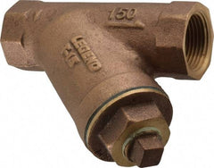 Legend Valve - 1" Pipe, FNPT Ends, Bronze Y-Strainer - 300 psi WOG Rating, 150 psi WSP Rating - USA Tool & Supply