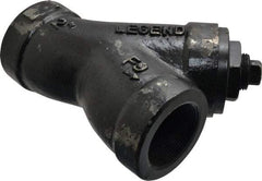 Legend Valve - 2" Pipe, FNPT Ends, Cast Iron Y-Strainer - 500 psi WOG Rating, 250 psi WSP Rating - USA Tool & Supply
