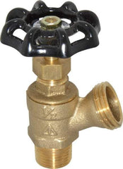 Legend Valve - 1/2 Inch Pipe, Brass, MNPT x GHT End Connection, Boiler Drain Valve - 125 psi WOG Rating, Handwheel Handle - USA Tool & Supply