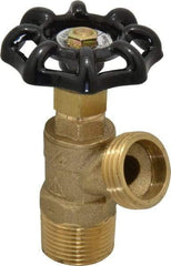 Legend Valve - 3/4 Inch Pipe, Brass, MNPT x GHT End Connection, Boiler Drain Valve - 125 psi WOG Rating, Handwheel Handle - USA Tool & Supply
