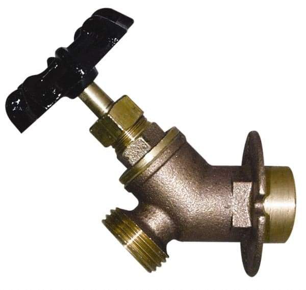 Legend Valve - 1/2" Pipe, Lead Free Brass Sillcock with Lockshield - Handwheel Handle, FNPT x MGHT End Connections, 125 psi WOG Rating - USA Tool & Supply
