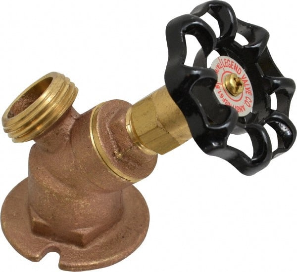 Legend Valve - 3/4" Pipe, Brass Sillcock with Lockshield - USA Tool & Supply