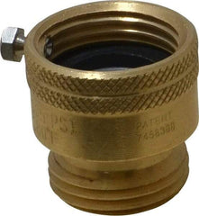 Legend Valve - 3/4" Pipe, 125 Max psi, Brass, Hose Type Vacuum Breaker Valve - Buna-N Seal, GHT End Connections - USA Tool & Supply