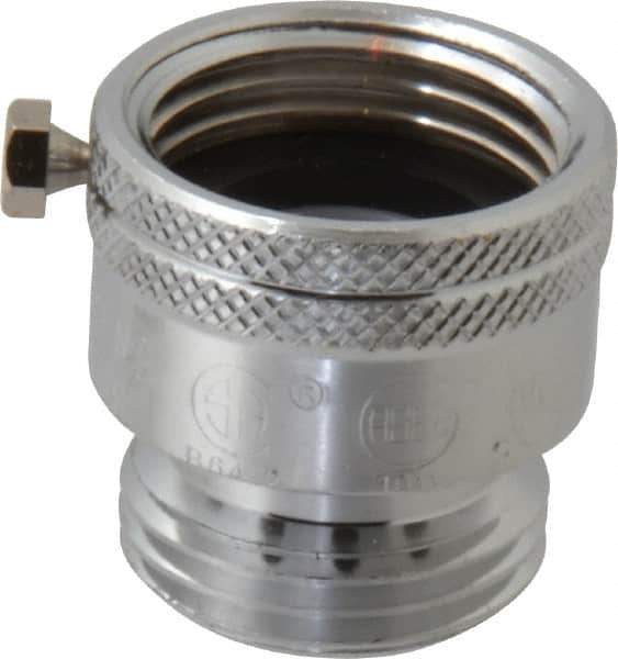 Legend Valve - 3/4" Pipe, 125 Max psi, Chrome Plated Brass, Hose Type Vacuum Breaker Valve - Buna-N Seal, GHT End Connections - USA Tool & Supply