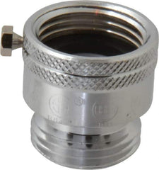Legend Valve - 3/4" Pipe, 125 Max psi, Chrome Plated Brass, Hose Type Vacuum Breaker Valve - Buna-N Seal, GHT End Connections - USA Tool & Supply