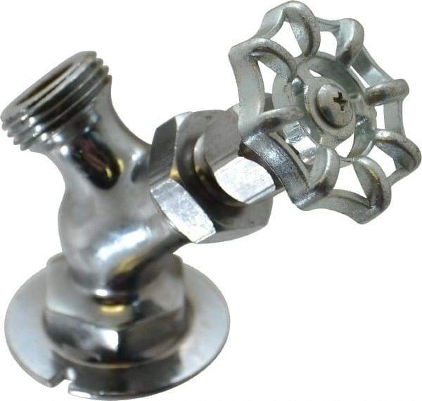 Legend Valve - 3/4" Pipe, Chrome Plated Brass Sillcock - Handwheel Handle, FNPT x GHT End Connections, 125 psi WOG Rating - USA Tool & Supply